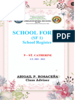 School Forms Cover Page