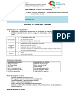 MCTA1 - Atividade A1 - Quantidades Na Alimentação