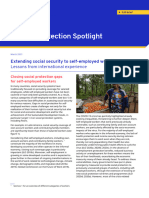 Social Protection Spotlight: Extending Social Security To Self-Employed Workers