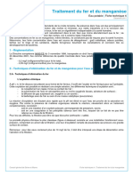 Fiche 4 Traitement Fer Et Manganese