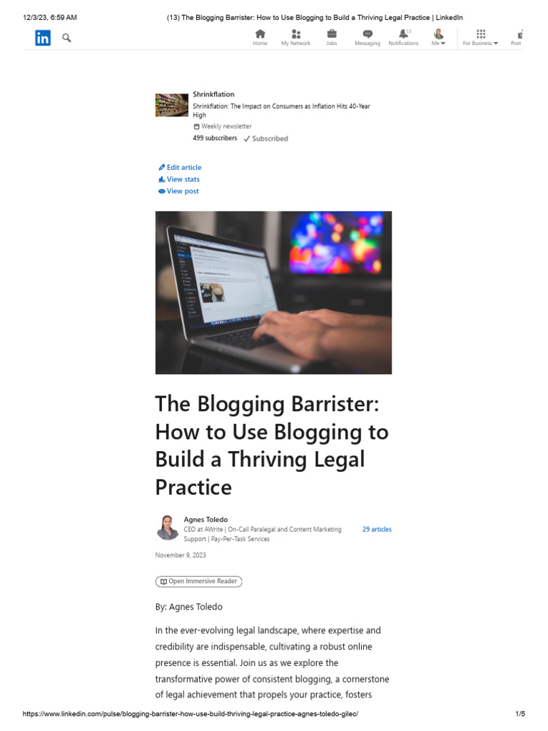 Blogging for Legal Practice Growth | PDF | Blog | Search Engine ...
