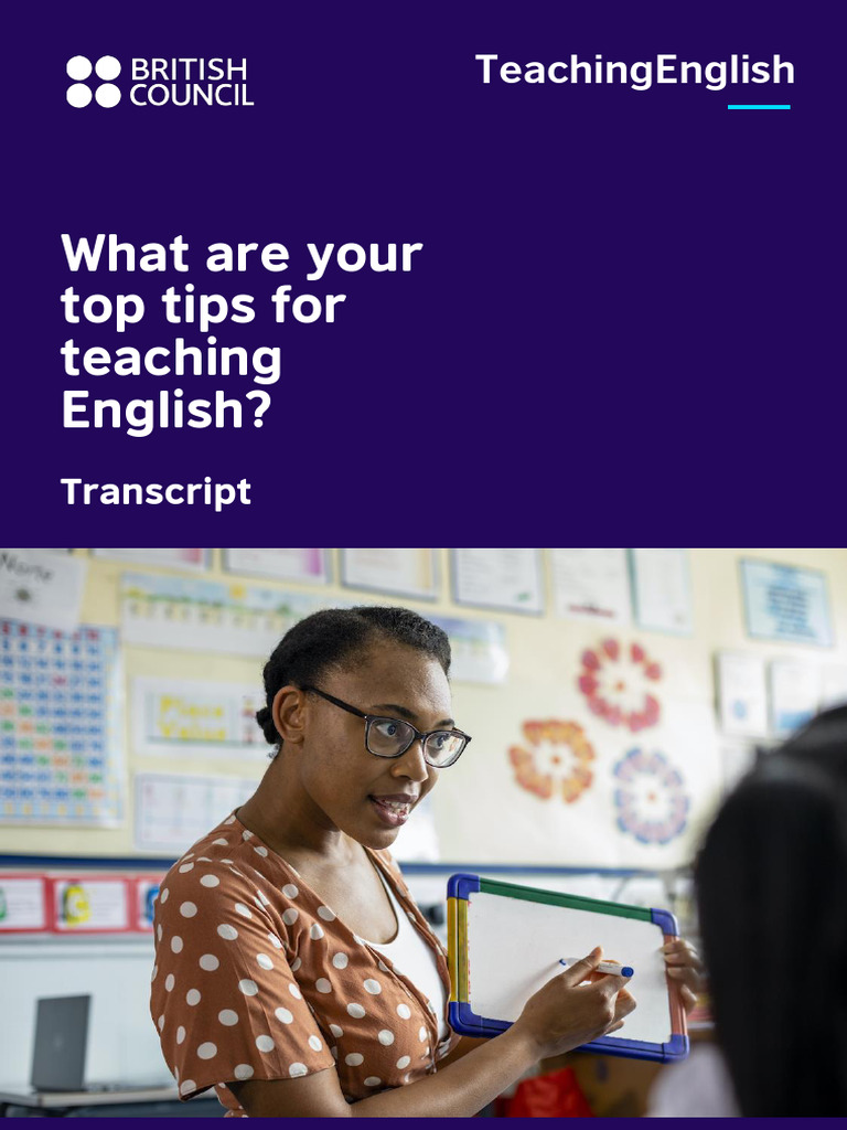 Top Tips for Teaching English | PDF | Learning | Teachers