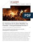 Research paper thumbnail of Le ‘massacre de la place Maidan’ en Ukraine : d’où provenaient les tirs ?