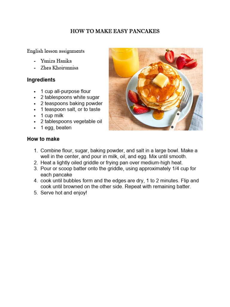 How To Make Pancakes PDF