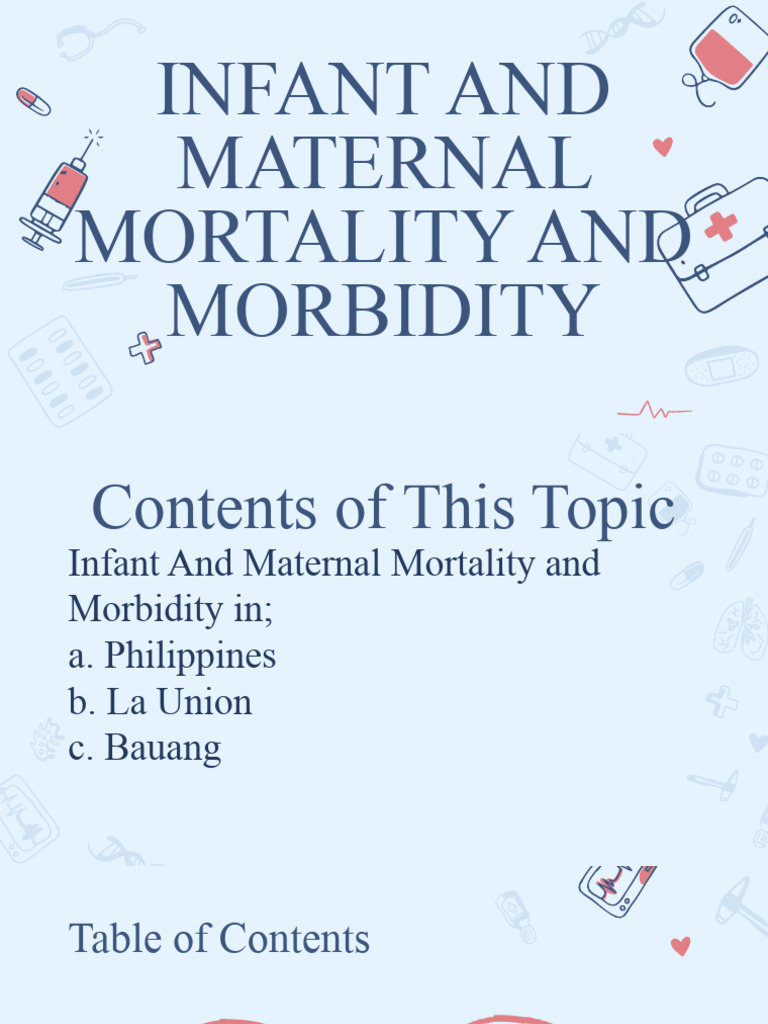 Mortality and Morbidity CHN | PDF | Infant Mortality | Maternal Death