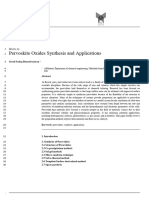 Pervoskite Oxides Synthesis and Applications: Review On
