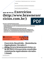 Exercício Resolvido - Resistência Equivalente Circuito 2 Brawn Exercícios