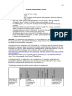 MT360 Fall 2023 Personal Position Paper Rubric
