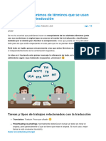 Glosario Con Acrónimos de Términos Que Se Usan en El Sector de La Traducción