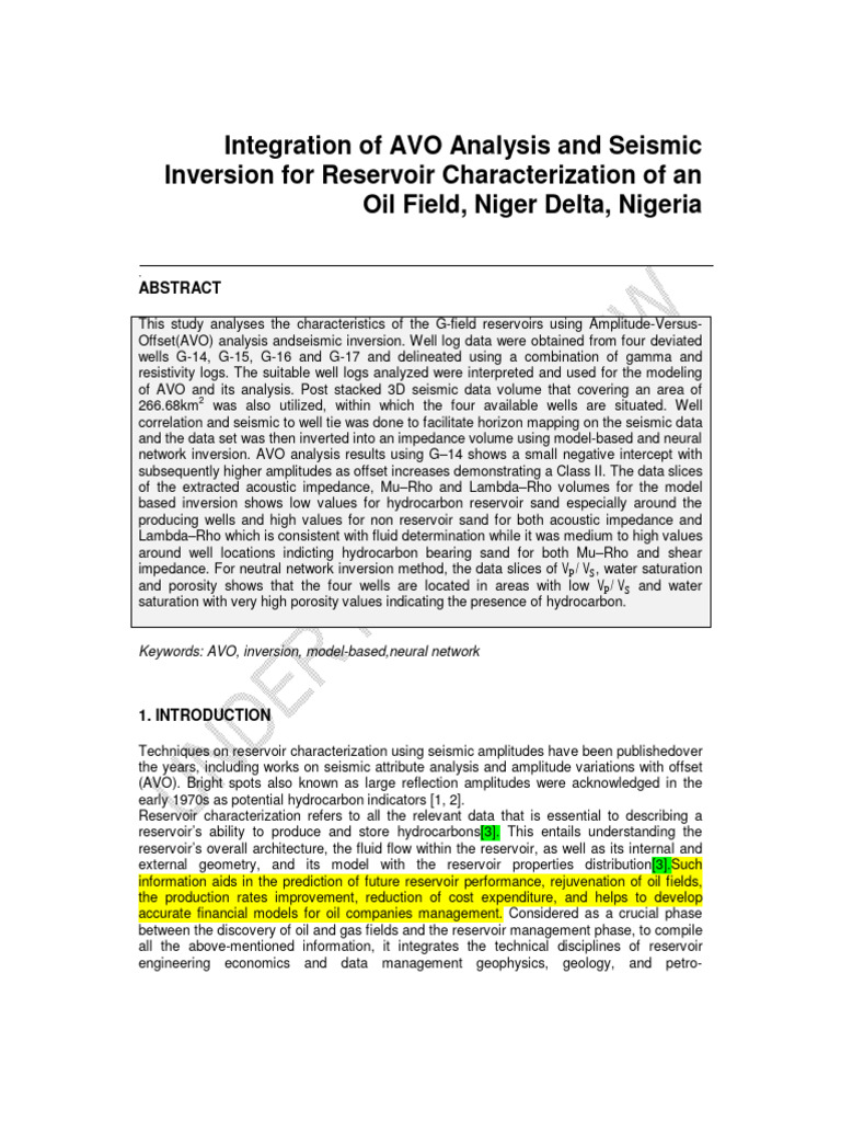 Revised-Ms AJOGER 97884 v1 | PDF | Reflection Seismology | Petroleum ...