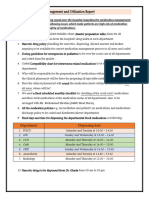 Report of Medication Management and Utilization