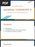 GENERAL CHEMISTRY II - Midterm