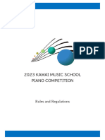 2023 Kawai Music School Piano Competition Online 20220316