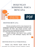 Dukungan Psikososial Pasca Bencana 2k18