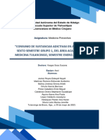 Consumo de Sustancias Adictivas en El Área Académica de Salud