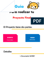 Guia Proyecto Final Ingles I PDF