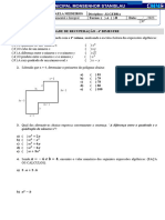 PROVA - 8º ANO - RECUPERAÇÃO - 4º Bimestre