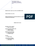 Production Team Data Form 1