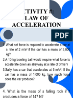 Activity # Law of Acceleration Part 2
