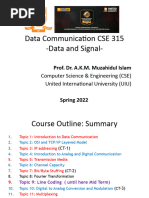 CSE 315 Lecture-No.3 (Spring 2022) - Transmission Media and Channel Capacity