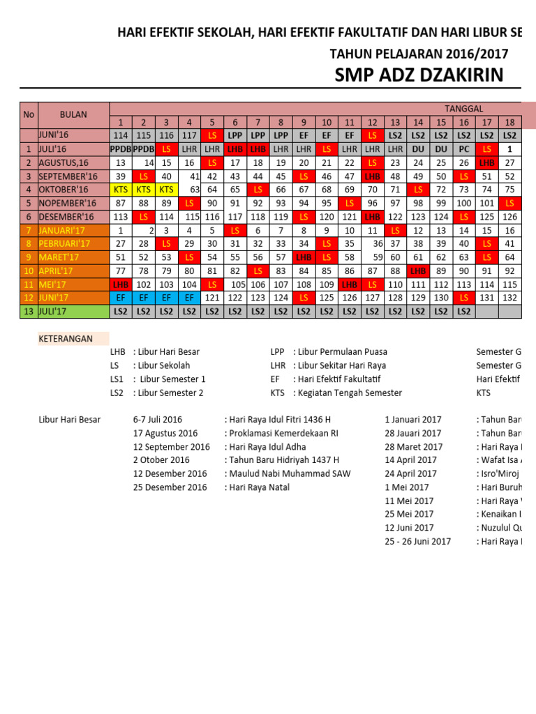 Kalender Pendidikan | PDF