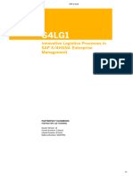 SAP Innovative Logistics Processes in SAP S4HANA Enterprise Management S4LG1 (SAP) (Z-Library)