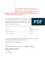 Quiz Lesson 6 Hypothesis Testing (Quantitative Methods)