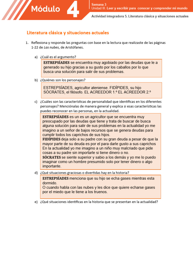 Tarea Prepa En Linea Modulo 4 Pdf