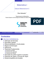 Matematica I - 2023 - 2024 - Cálculo Diferencial - Dina Salvador