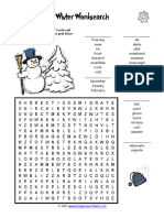 Winter Wordsearch