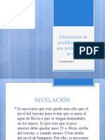 Eliminación de Posibles Relieves Que Perjudiquen A La Obra