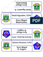 Papan Nama Gur - A4