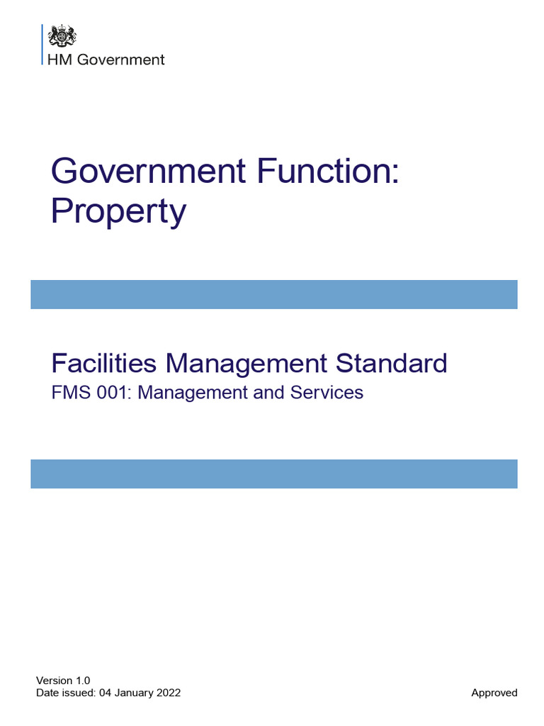 2022 01 04 - FM Standard - FMS 001 | PDF | Building Information ...