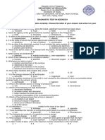 Diagnostic Test G8 Science