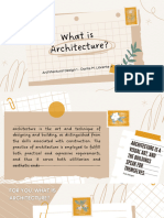What Is Architecture?