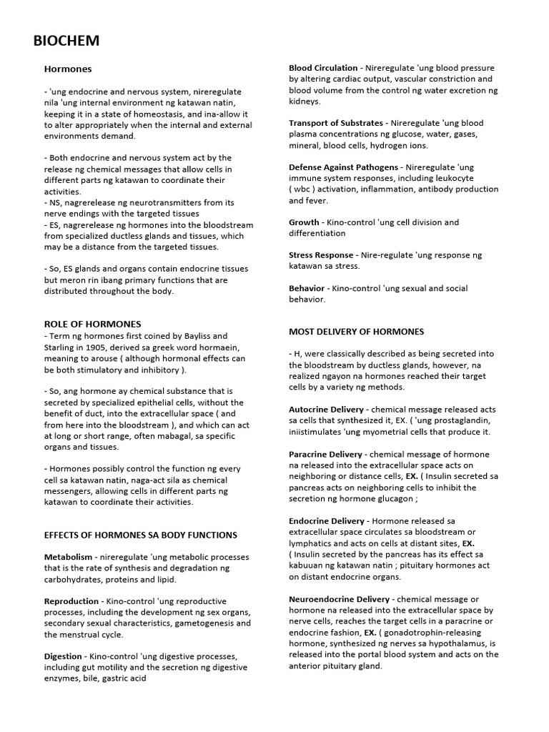 Understanding Hormones and Their Functions | PDF | Hormone | Endocrine ...