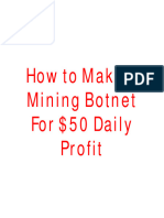 Build Your Own Silent Mining Botnet and Earn $$$ Daily