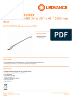 Product Datasheet Product Datasheet LED WALL WASHER 24 W 20 ° X 45 ° 1000 MM RGB