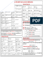 Bảng công thức