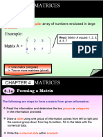 4.0 Matrices