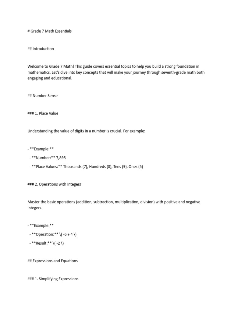 Grade 7 Math | PDF | Ratio | Area