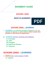 2023 Aq Guide - Schunk (2020) Analysis of Learning