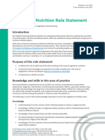 Vegetarian Nutrition Role Statement 2018.2