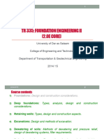 TR335 Foundation Engineering II - Deep Foundations