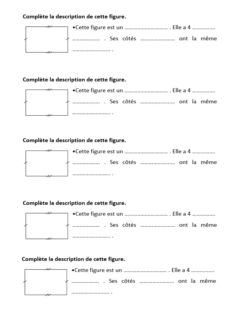 Description des figures géométriques | PDF