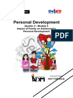 PerDev - Q2 - Mod5 - Impact of Family On Adolescents Personal Development - v5