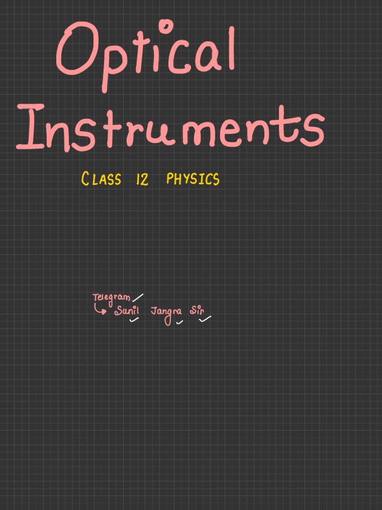 Optical Instruments PDF Glass Applications