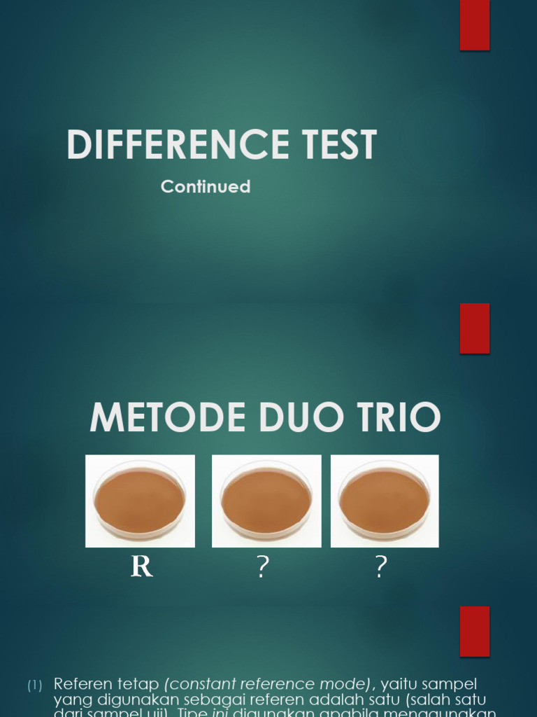 Difference Test (02122023) PDF Sampling (Statistics) Cognitive