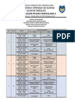 Jadwal Pas - Asas Semester 1 SDN PDG 4