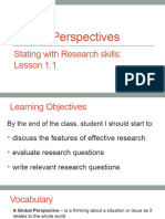 Y9 - Starting With Research Skills Lesson 1